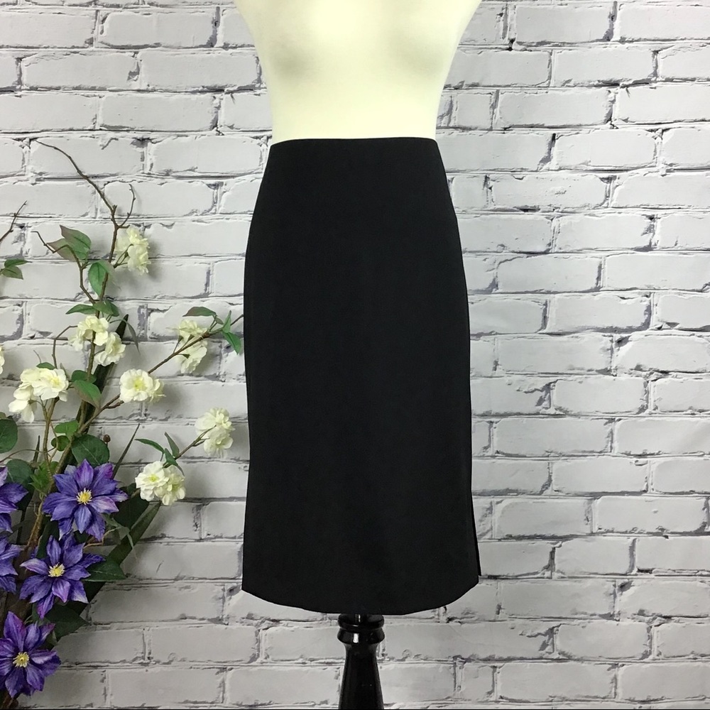 J Crew Side Vents Wool Pencil Skirt